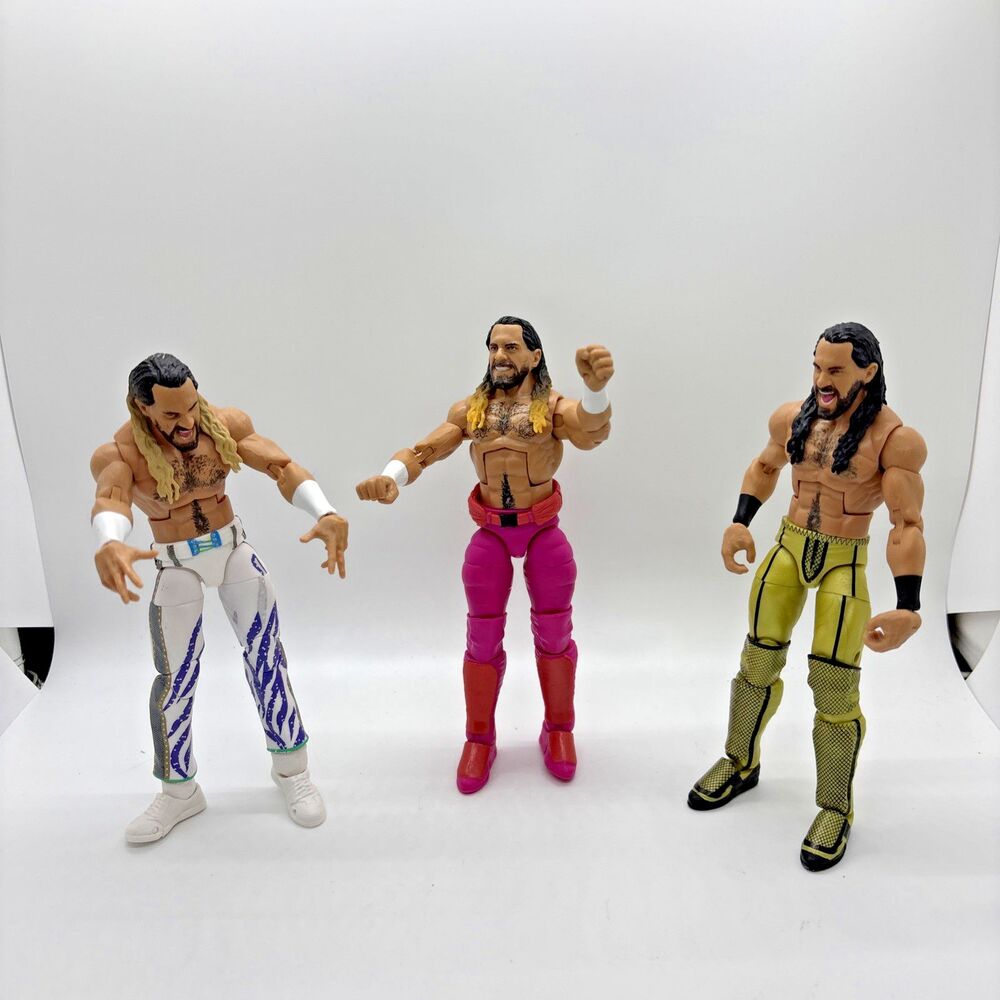 WWE MATTEL ELITE SETH ROLLINS WRESTLING FIGURE LOT WWF WCW NXT - Lot of 3